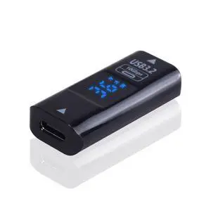 Vszerda USB C to USB A Adapter with LED Digital Display, 10Gbps Type C Female to Type A Female Adapter, 3.2 Converter Compatible for MacBook, PC, Laptop, 1-Pack Vszerda USB C to USB A Adapter with LED Digital Display, 10Gbps Type C Female to Type A Female Adapter, 3.2 Converter Compatible for MacBook, PC, Laptop, 1-Pack