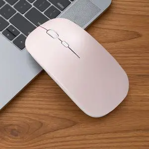 Wireless Mous - Bluetooth Silent Mouse with Colorful Box Packaging, Slim Mice for Laptop/PC/Tablet, Pink Wireless Mous - Bluetooth Silent Mouse with Colorful Box Packaging, Slim Mice for Laptop/PC/Tablet, Pink