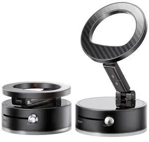 SOEWIOUVacuum Magnetic Car Phone Mount - 360° Adjustable Holder with Suction Cup, Compatible with iPhone 16 Pro Max (Carbon Fibre) SOEWIOUVacuum Magnetic Car Phone Mount - 360° Adjustable Holder with Suction Cup, Compatible with iPhone 16 Pro Max (Carbon Fibre)