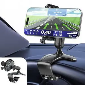 SOEWIOU Car Phone Holder Dashboard Phone Mount, 2025 Upgraded 360 Degree Rotation Multifunctional Clip Design, Universal Car Phone Mount Compatible with 47 Inch Cell Phones (Black) SOEWIOU Car Phone Holder Dashboard Phone Mount, 2025 Upgraded 360 Degree Rotation Multifunctional Clip Design, Universal Car Phone Mount Compatible with 47 Inch Cell Phones (Black)