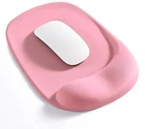 SOEWIOU Mouse Pad with Gel Wrist Support, Office Decor for Women, Lycra Surface Smooth Control, Non Slip PU Base, Ergonomic Portable Mousepad for Travel, Laptop, Desk Accessories SOEWIOU Mouse Pad with Gel Wrist Support, Office Decor for Women, Lycra Surface Smooth Control, Non Slip PU Base, Ergonomic Portable Mousepad for Travel, Laptop, Desk Accessories