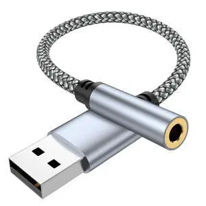 USB to 3.5mm Jack Audio Adapter, USB to Audio Aux Cable External Stereo Sound Card, USB-A to 3.5mm TRRS Female Headset for PS4/PS5/Headphone/Mac/Linux/Laptop/Desktops/Docking Station USB to 3.5mm Jack Audio Adapter, USB to Audio Aux Cable External Stereo Sound Card, USB-A to 3.5mm TRRS Female Headset for PS4/PS5/Headphone/Mac/Linux/Laptop/Desktops/Docking Station