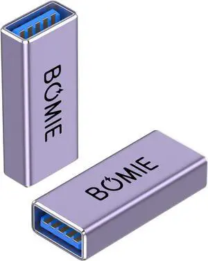 USB Female to Female Adapter 2 Pack USB 3.0 Type-A Female to Female Extension Adapter Connector 5Gbps Data Transfer and Charging for Connecting Extension Two USB-A Male Ends Cable Purple USB Female to Female Adapter 2 Pack USB 3.0 Type-A Female to Female Extension Adapter Connector 5Gbps Data Transfer and Charging for Connecting Extension Two USB-A Male Ends Cable Purple