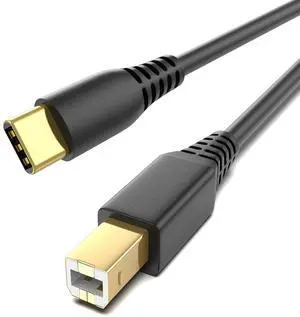 USB-B to USB-C Printer Cable 6.6FT Gold-Plated USB Type B to Type C Cord for MacBook Pro/Air USB C MIDI Cable for Yamaha Piano DJ Controller Keyboard Printer USB-B to USB-C Printer Cable 6.6FT Gold-Plated USB Type B to Type C Cord for MacBook Pro/Air USB C MIDI Cable for Yamaha Piano DJ Controller Keyboard Printer