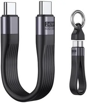 PD 240W Short USB C Cable/USB 4.0 USB C Short Cable/40Gbps Data Transfer 8K 60Hz Video Display Thunderbolt 3/4 for 1Phone16/15 Ma-Book/1Pad Series Galaxy Android Auto VR PD 240W Short USB C Cable/USB 4.0 USB C Short Cable/40Gbps Data Transfer 8K 60Hz Video Display Thunderbolt 3/4 for 1Phone16/15 Ma-Book/1Pad Series Galaxy Android Auto VR