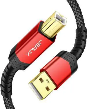 15FT USB Printer Cable - USB 2.0 Type A Male to B Male Scanner Cord - High Speed for and Piano DAC 15FT USB Printer Cable - USB 2.0 Type A Male to B Male Scanner Cord - High Speed for and Piano DAC