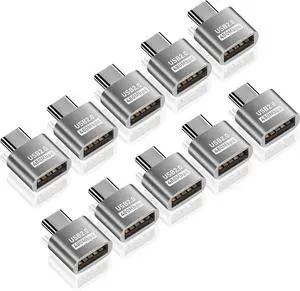 USB A to USB C Adapter 10 Pack USB Type C Male to USB 2.0 A Female Extension Connector USB to USB C Adapter Support 480Mbps Data Transfer OTG Function and Charging for Phone Laptop 10 Pack USB A to USB C Adapter 10 Pack USB Type C Male to USB 2.0 A Female Extension Connector USB to USB C Adapter Support 480Mbps Data Transfer OTG Function and Charging for Phone Laptop 10 Pack