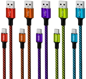 igrass 5-Pack 60W USB-A to USB-C Cable 10ft igrass 5-Pack 60W USB-A to USB-C Cable 10ft
