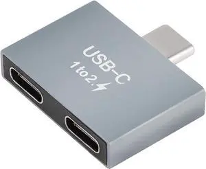 USB C to C Adapter 10Gbps USB C Male to Dual Female Converter 65W Double Type-C Port Charger Adapter for Notebook Tablet Phones and More Type C Devices (1 to 2) USB C to C Adapter 10Gbps USB C Male to Dual Female Converter 65W Double Type-C Port Charger Adapter for Notebook Tablet Phones and More Type C Devices (1 to 2)