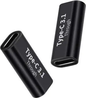 USB C Female to Female Adapter 2PCS PD 100W and 10Gbps Double Female Connector with 4K/8K Video for Phone Thunderbolt 4/3 MacBook Pro/Air USB-C HUB & More Type C Devices USB C Female to Female Adapter 2PCS PD 100W and 10Gbps Double Female Connector with 4K/8K Video for Phone Thunderbolt 4/3 MacBook Pro/Air USB-C HUB & More Type C Devices