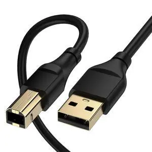 Printer Cable 10 Feet USB2.0 High Speed USB A to USB B Cable for Printer/Scanner OfficeJet PhotoSmart Laserjet Envy Deskjet Pixma Epsom Workforce/Stylus/Expression Home Printer Cable 10 Feet USB2.0 High Speed USB A to USB B Cable for Printer/Scanner OfficeJet PhotoSmart Laserjet Envy Deskjet Pixma Epsom Workforce/Stylus/Expression Home