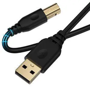 10FT USB Printer Cable USB A to USB B Scanner Cable Printer Cord USB Type B High Speed printer cable Long MIDI CABLE for Computer Laptop Digital Piano 10FT USB Printer Cable USB A to USB B Scanner Cable Printer Cord USB Type B High Speed printer cable Long MIDI CABLE for Computer Laptop Digital Piano