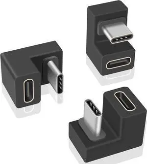 USB C U Shape Adapter 3-Pack USB C 180 Degree Adapter 10Gbps USBC to USBC Extension Adapter with (Type-C 3.1 Gen 2) Data Fast Charging Connector for Mobile Phone Laptop Galaxy USB C U Shape Adapter 3-Pack USB C 180 Degree Adapter 10Gbps USBC to USBC Extension Adapter with (Type-C 3.1 Gen 2) Data Fast Charging Connector for Mobile Phone Laptop Galaxy