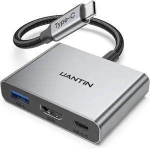 USB C to HDMI Adapter 4K USB Type C to HDMI Multiport Digital AV Converter with 100W PD USB 3.0 Port USB-C Hub Dongle for MacBook Neo/Pro/Air iPad Tablets TV Monitor (Gray) USB C to HDMI Adapter 4K USB Type C to HDMI Multiport Digital AV Converter with 100W PD USB 3.0 Port USB-C Hub Dongle for MacBook Neo/Pro/Air iPad Tablets TV Monitor (Gray)