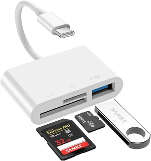 USB C SD/TF Card Reader - 3 in 1 Type C to TF/SD/USB Disk Reader Adapter USB C SD/TF Card Reader - 3 in 1 Type C to TF/SD/USB Disk Reader Adapter