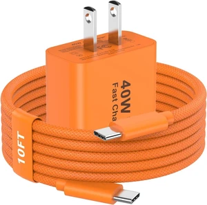 iPhone Duo 18 17 Pro Max Charger Fast Charging 10FT 40W USB C Charger Block iPhone Duo 18 17 Pro Max Charger Fast Charging 10FT 40W USB C Charger Block