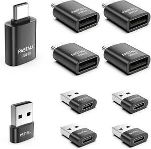 USB to USB C Adapter Combo 10 Pack USBA to USBC OTG Charger Adaptor Compatible with MacBook Pro/Air iPhone 17/16/15 Pro Max iPad S24/S23/S22(Black) USB to USB C Adapter Combo 10 Pack USBA to USBC OTG Charger Adaptor Compatible with MacBook Pro/Air iPhone 17/16/15 Pro Max iPad S24/S23/S22(Black)