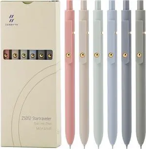 Gel Pens,6 Pcs 0.5mm Retractable Quick Dry Black Ink Pens | Fine Point Smooth Writing Pens for Nurses,Teachers,Cute Stationery Office&School Supplies,Gifts for Women Gel Pens,6 Pcs 0.5mm Retractable Quick Dry Black Ink Pens | Fine Point Smooth Writing Pens for Nurses,Teachers,Cute Stationery Office&School Supplies,Gifts for Women