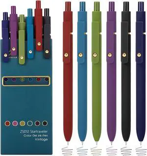Colored Gel Pens,0.5mm Fine Point Smooth Writing Color Ink Pens | Colorful Pens for Journaling and Coloring,Cute School&Office Supplies,Stocking Stuffers for Teens,Gifts for Women(6Pcs) Colored Gel Pens,0.5mm Fine Point Smooth Writing Color Ink Pens | Colorful Pens for Journaling and Coloring,Cute School&Office Supplies,Stocking Stuffers for Teens,Gifts for Women(6Pcs)