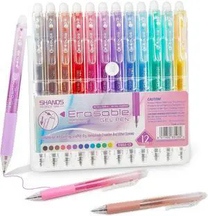 Retractable Erasable Gel Pens Clicker,Fine Point 0.7mm Smooth Writing Pens,Cute Pens For Writing Journaling Taking Notes School Office Home. (12 Colors) Retractable Erasable Gel Pens Clicker,Fine Point 0.7mm Smooth Writing Pens,Cute Pens For Writing Journaling Taking Notes School Office Home. (12 Colors)