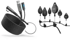 KIWI design Link Cable with Charging 16FT and VR Cable Management 6 Packs KIWI design Link Cable with Charging 16FT and VR Cable Management 6 Packs