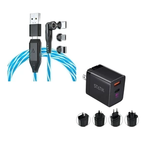 Statik 360 Globright Pro (3ft Blue) & GaN Charger (45W) Statik 360 Globright Pro (3ft Blue) & GaN Charger (45W)