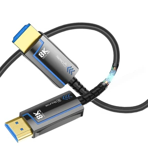 8K Fiber Optic HDMI Cable High Speed Thin HDMI 2.1 Cord 50FT/15M 8K Fiber Optic HDMI Cable High Speed Thin HDMI 2.1 Cord 50FT/15M