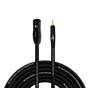 Unbalanced XLR Cable Male to 3.5mm TS - 75 Feet Black - Pro 3-Pin Microphone Connector for Powered Speakers, Audio Interface or Mixer for Live Performance & Recording Unbalanced XLR Cable Male to 3.5mm TS - 75 Feet Black - Pro 3-Pin Microphone Connector for Powered Speakers, Audio Interface or Mixer for Live Performance & Recording