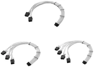 PCI-e 5.0 Extender Cord, 12VHPWR 16AWG Extension Cable for GPU 4090/4080 / 4070s / 4070ti / 3090ti, Multi Color(3x8pin,Black-White) PCI-e 5.0 Extender Cord, 12VHPWR 16AWG Extension Cable for GPU 4090/4080 / 4070s / 4070ti / 3090ti, Multi Color(3x8pin,Black-White)