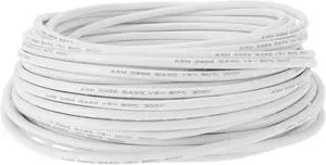 Ground Wire Power Wire 3000cm White TC 16AWG Fully Insulated& Soft Touch Jacket Car Radio, Automotive, Car Speakers Universal