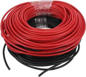 Ground Wire Power Wire 60m Black Red TC 1 Set 12AWG Fully Insulated& Soft Touch Jacket Car Radio, Automotive, Car Speakers Universal