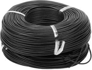 1 Pcs 16AWG Universal Ground Wire Car Radio, Automotive, Car Speakers Power Wire Fully Insulated& Soft Touch Jacket TC Black 1001FT