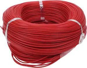 1 Pcs 18AWG Universal Ground Wire Car Radio, Automotive, Car Speakers Power Wire Fully Insulated& Soft Touch Jacket TC Red 1001FT