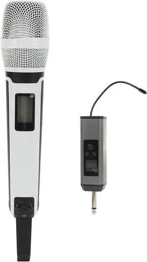 VGEBY Microphone Set, Noise Reduction UHF Handheld Cordless Dynamic Cardioid Mic with Receiver for Karaoke Live Speech Singing VGEBY Microphone Set, Noise Reduction UHF Handheld Cordless Dynamic Cardioid Mic with Receiver for Karaoke Live Speech Singing
