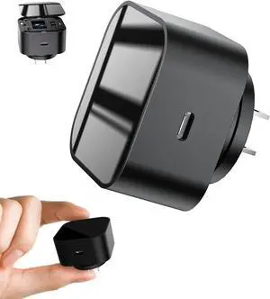 LIZVIE Phone Charger, 2.4G WiFi Wide-Angle 170° /Motion Detection/SD Storage/Free App Remote View/1080P for Home Security Office, and Indoor.