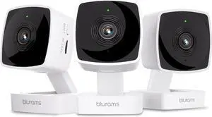 blurams 5GHz 2K Cameras for Home Security 3-Pack, Pet Camera with Phone App, Indoor Camera w/AI Motion Detection, 2-Way Audio, Compatible with Alexa&Google Home, WiFi 6