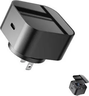 LIZVIE Smart USB Hidden Camera Charger 1080P Home Baby Monitor Surveillance Camera Detector Spy Home WiFi Security Video Nanny Camera Motion Detection Remote View.