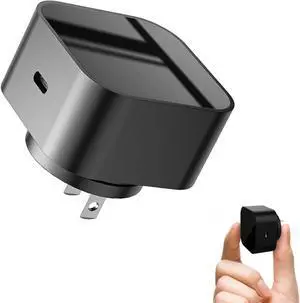 LIZVIE 1080P Nanny Spy Camera Charger Supports 2.4G WiFi, Mini Hidden Camera Charger with Motion Detection, Night Version, Nanny Cam Hidden Cameras, Small Security Camera with Motion Detection