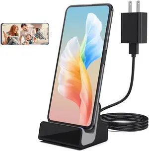 LIZVIE 2.4G Wi-Fi Hidden Camera Charger USB-C Charger Dock with 1080P, Night Vision & App Control & Motion Detection.