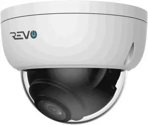 REVO Ultra Blue Series 2K (4 Megapixel) H.265 Indoor/Outdoor IR Mini Vandal Dome Camera with 60FT CAT5e Pre-Made Cable