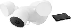 Google Nest Cam with Floodlight, Outdoor 1080p Smart Security Camera, Flood Lights, Motion Alerts, 2-Way Talk, Works Home, Weather-Resistant, Wired, White, Bulk Packaging, with Cloth Google Nest Cam with Floodlight, Outdoor 1080p Smart Security Camera, Flood Lights, Motion Alerts, 2-Way Talk, Works Home, Weather-Resistant, Wired, White, Bulk Packaging, with Cloth