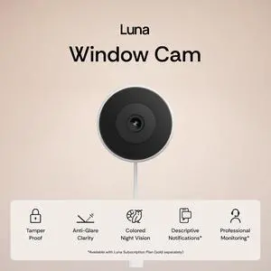 Luna 3MP 2K Window Camera, 2.4GHz WiFi6 Indoor Cameras for Home Security Outdoor, Luna Smart Bird Feeder with Camera, Enhanced AI Birds Species Identification, 2K HD Video Luna 3MP 2K Window Camera, 2.4GHz WiFi6 Indoor Cameras for Home Security Outdoor, Luna Smart Bird Feeder with Camera, Enhanced AI Birds Species Identification, 2K HD Video