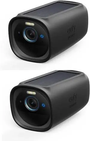 eufy Security eufyCam S330 (eufyCam 3) Add-on Camera with Skin (2-Pack), Security Camera Outdoor Wireless, 4K with Integrated Solar Panel eufy Security eufyCam S330 (eufyCam 3) Add-on Camera with Skin (2-Pack), Security Camera Outdoor Wireless, 4K with Integrated Solar Panel