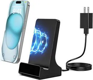 LIZVIE Wireless Hidden Camera Charger Dock with 2K 5G Pixels Security Adjustable 160° Wide-Angle Lens - Night Vision and Motion Detection - APP Remote Control for Home and Office