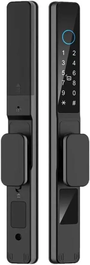 Tuya WiFi App Waterproof Smart Aluminum Door Lock Double Hook Mortise Fingerprint Password Electronic Sliding Door Lock A/2 Tuya WiFi App Waterproof Smart Aluminum Door Lock Double Hook Mortise Fingerprint Password Electronic Sliding Door Lock A/2