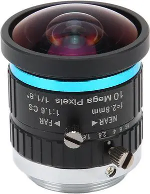 Dioche 2.8mm Length Manual Iris CS Mount Lens 10MP High Resolution Low Distortion CCTV Security Camera Lens for Industrial Surveillance Aluminum Alloy Dioche 2.8mm Length Manual Iris CS Mount Lens 10MP High Resolution Low Distortion CCTV Security Camera Lens for Industrial Surveillance Aluminum Alloy