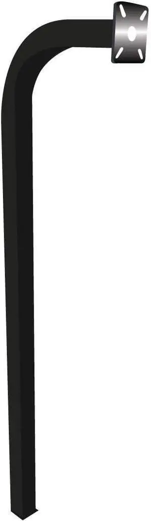 72" Pad Mount Steel Gooseneck Pedestal for Card Readers and Access Control Keypads, 2" x 2" x 72" 72" Pad Mount Steel Gooseneck Pedestal for Card Readers and Access Control Keypads, 2" x 2" x 72"