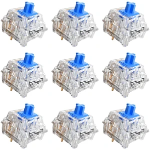 105Pcs Crystal Blue Switch,3Pcs Kailh Box Experience Switch,Crisp Clicky,Suitable clicker for 3D Prints and Mechanical Gaming Keyboards. 105Pcs Crystal Blue Switch,3Pcs Kailh Box Experience Switch,Crisp Clicky,Suitable clicker for 3D Prints and Mechanical Gaming Keyboards.