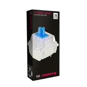 RGB Blue Switch Kit, 36 Mechanical Keyboard Switches, for DIY, Hot Swap or Gaming Keyboard, Tactile Switch with Click (Clicky), Loud & Noticeable RGB Blue Switch Kit, 36 Mechanical Keyboard Switches, for DIY, Hot Swap or Gaming Keyboard, Tactile Switch with Click (Clicky), Loud & Noticeable