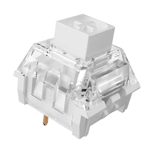 Box White Pro Clicky Mechanical Keyboard Switch with LED Diffuser | 3pin 45gf Pre-Lubed Dustproof Waterproof High-Speed Typing Key Switches for 3D Printed Clicker Fidget (72PCS) Box White Pro Clicky Mechanical Keyboard Switch with LED Diffuser | 3pin 45gf Pre-Lubed Dustproof Waterproof High-Speed Typing Key Switches for 3D Printed Clicker Fidget (72PCS)
